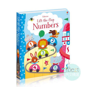 Usborne Lift-the-Flap Numbers | 外文 | 繪本 | 數量 | 數字 | 加減 | 序數概念 | 翻翻 123 | 數字同樂會 | 摩天輪 | 小火車 | 氣球 |