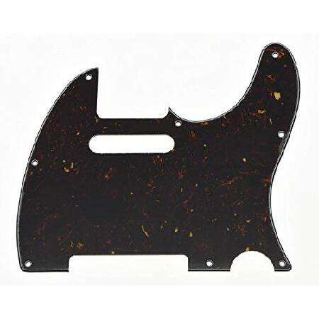 Guitar Parts Hole Tele Scratch Plate with Screws Guitar Pickguard Various Colors for Fender Telecaster (Color: Dark Brown Tortoise)