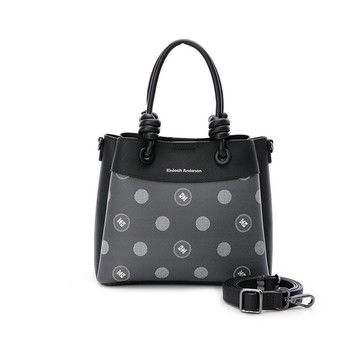 【Kinloch Anderson】Winni 圓點造型手提包-炭黑