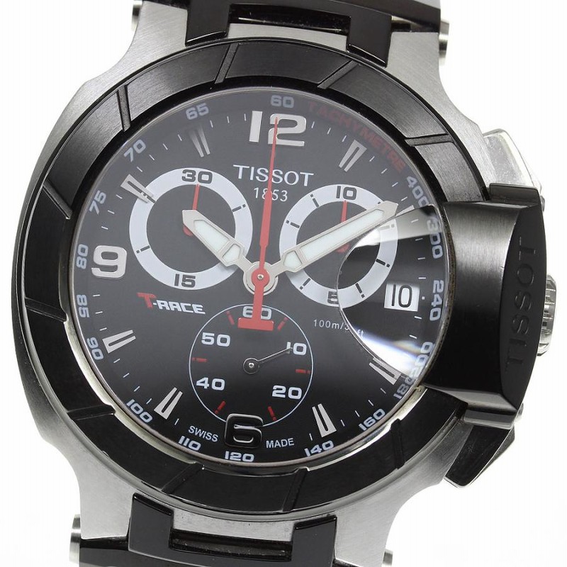 TISSOT】ティソ Tレース クロノグラフ T048417 クォーツ メンズ_708335