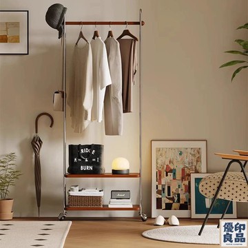 免運 衣架 衣帽架 掛衣架 現代簡約不銹鋼衣架家用落地多功能掛衣架臥室收納架可移動衣帽架 全館八折 工廠直銷 店長推薦 y5614