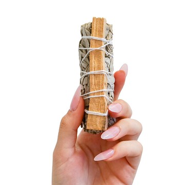 Faiza Naturals 加洲優質秘魯聖木配白鼠尾草煙薰棒 4寸 真空包裝