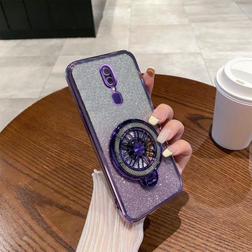 oppoA9手機殼新款陀螺支架A9X旋轉解壓創意F11漸變閃粉透明保護套oppo磁吸充電高級感個性超薄防摔潮男適用于