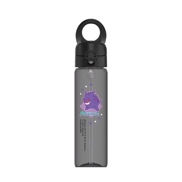 磁吸水壺 AquaStand Tritan 800cc - 附吸管 黑 - 寶可夢 Pokemon - 多彩系列-耿鬼