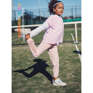 vodabeba兒童長褲高彈寬松女童運動褲休閑褲透氣速干夏季薄款褲子