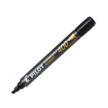 【PILOT 百樂】400型 平頭麥克筆 黑色 12支入 /盒 SCA-400
