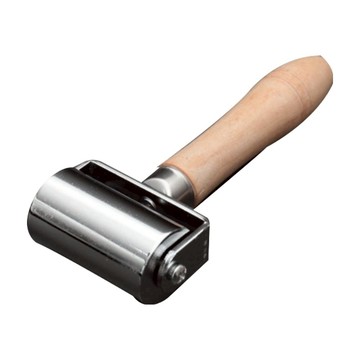 Onton 皮革黏合滾輪 中款  銀色 + 原木色  1個