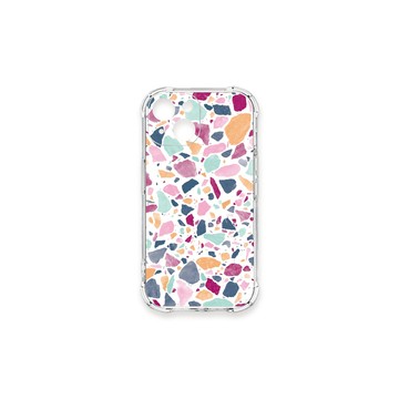 iPhone 13 mini 殼 TRON IPhone 13 MINI 大顆彩色幾何磨石子A款 四角防摔殼 手機殼