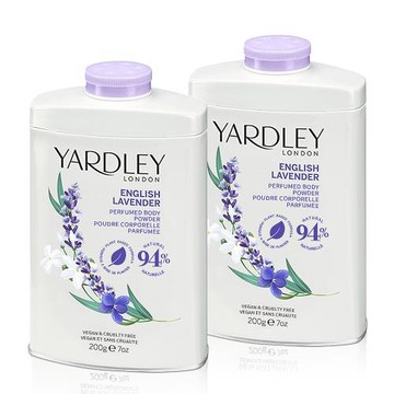 YARDLEY 雅麗英國薰衣草爽身粉(200g)X2入