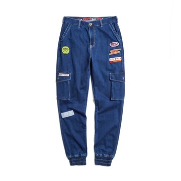 EDWIN｜JERSEYS｜男裝｜賽車徽章丹寧束口迦績褲