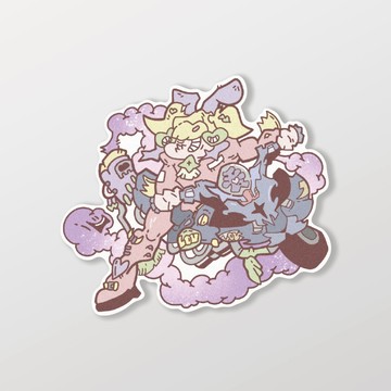 歐兜邁/PPF/車貼、軟磁 SunBrother孫氏兄弟 3M 反光貼紙 防水貼紙 車貼貼紙 軟性磁貼