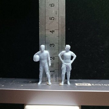 【台灣出貨】✨免運 微縮模型 微縮兵人 1/64微縮小人 F1賽車手皮特狂飆飛車 小比例車模人偶高精度3D白模