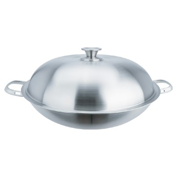 Hi CHEF 掌廚 316不鏽鋼雙炳中華鍋 附蓋  1個  36cm