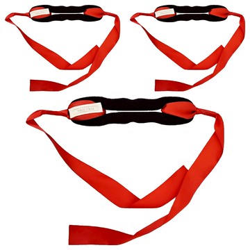 E.dot 緞帶蝴蝶結丸子頭盤髮器髮飾 小(16.5 x 4.5 x 2.5cm) 大紅色 3個