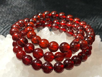 快速出貨 天然橙红紫牙烏石榴石手鍊