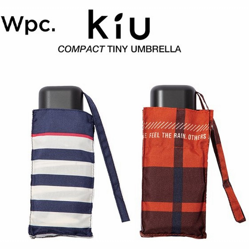 Kiu Wpc 折りたたみ傘 軽量 晴雨兼用傘 Tiny Umbrella ボーダー チェック柄 Wpc ワールドパーティー K 31 通販 Lineポイント最大get Lineショッピング