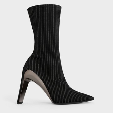 Devon 尖頭高跟中筒靴