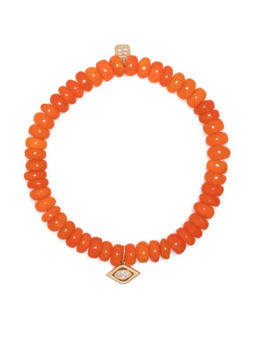 Sydney Evan - 14kt yellow gold Evil Eye opal bracelet - women - Opal/14kt Gold/Crystal - One Size