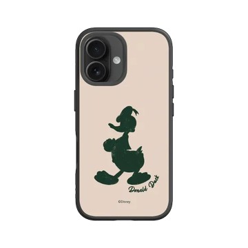 iPhone 16 SolidSuit 黑 - 迪士尼-米奇 Mickey - 唐老鴨 - 剪影版