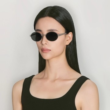 【YSL】圓形膠框太陽眼鏡(SL 692-002)