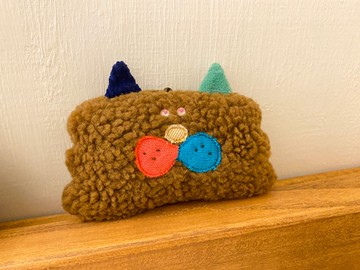 E*group  霹靂喵 深咖啡色 手工娃娃吊飾