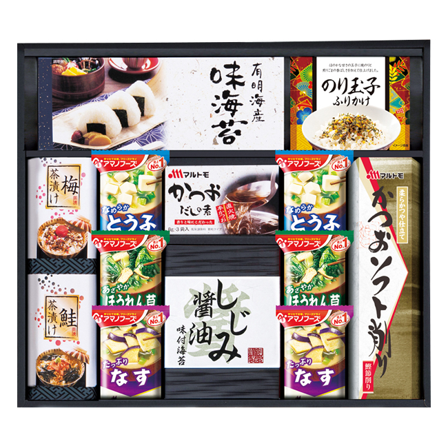 法事引き出物　食品｜｜アマノ　フリーズドライみそ汁＆食卓詰合せ　No.40　※消費税・8％｜粗供養　法事のお返し