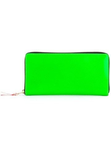 Comme Des Garçons Wallet - panel zip wallet - unisex - Goat Skin - One Size - Green