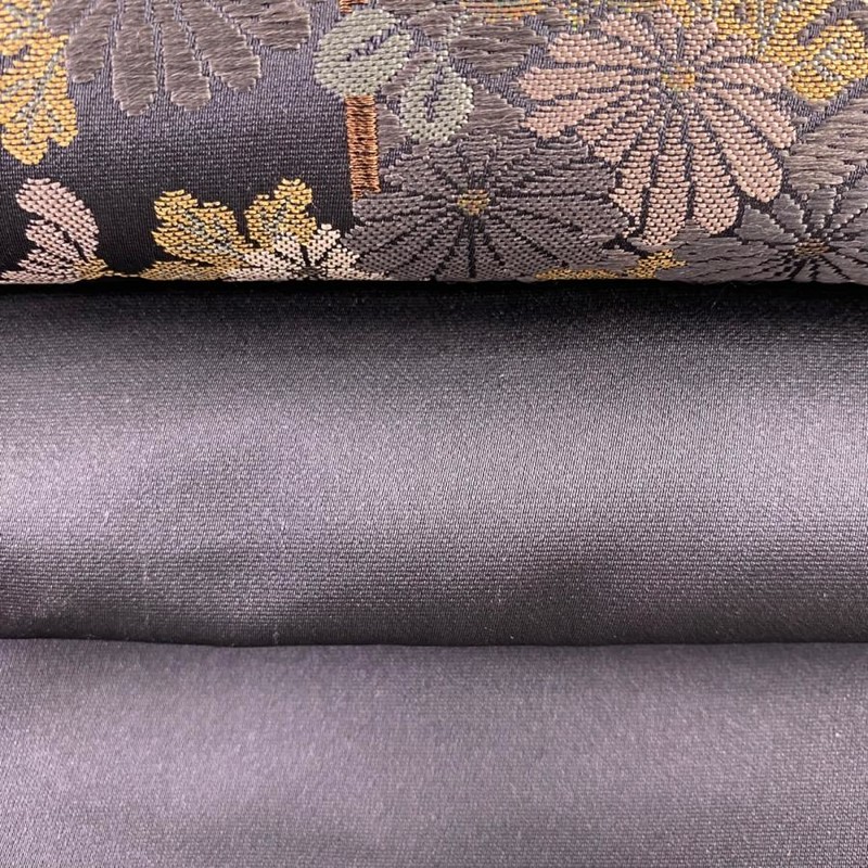 袋帯 美品 名品 証紙あり 草花 鶴 箔 青黒 お太鼓柄 正絹 中古 通販 