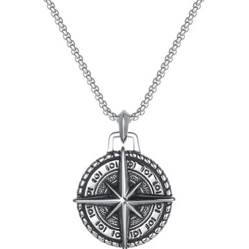 男生項鏈輕奢嘻哈精致男士毛衣鏈高級感復古百搭鈦鋼吊墜配飾原創