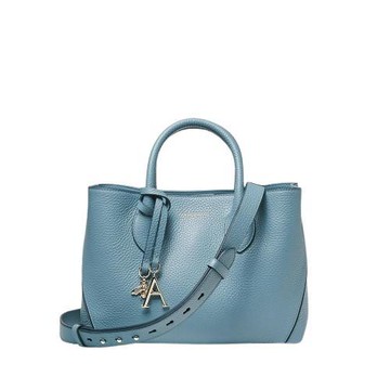 ASPINAL of LONDON MIDI London Tote (淡水藍荔枝紋)