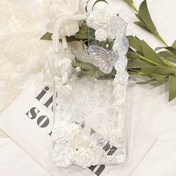 創意愛心五角星梅花飾品配件 手機殼奶油膠diy材料手工滴膠材料包