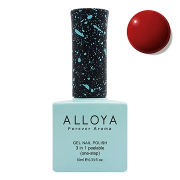 ALLOYA 愛若雅 居家一步光療甲油膠  V135 如意紅  10ml  1瓶