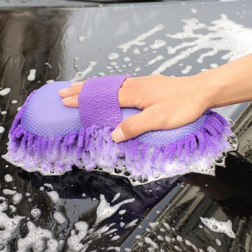 新款【upton】汽車海綿擦清潔用品洗車工具 雪尼爾海綿珊瑚蟲毛絨洗車手套