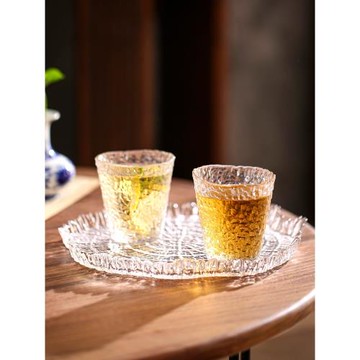 日式冰紋杯洋酒杯子水晶玻璃家用啤酒杯威士忌杯洋酒杯錘紋烈酒杯