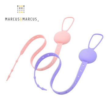 【MARCUS&MARCUS】多用途可調收納防掉帶2入組(粉+紫)