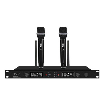 天朗音響跨境無線話筒一拖二動圈式KTV酒吧舞臺戶外演出麥克風【北歐居家生活】