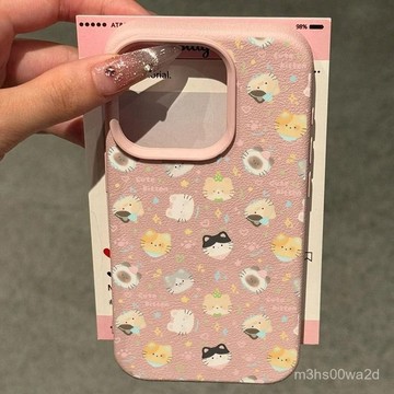 卡通貓貓頭像 防摔 適用蘋果iphone 78p xr i11 i12 13 14 15 16 pro max手機殼