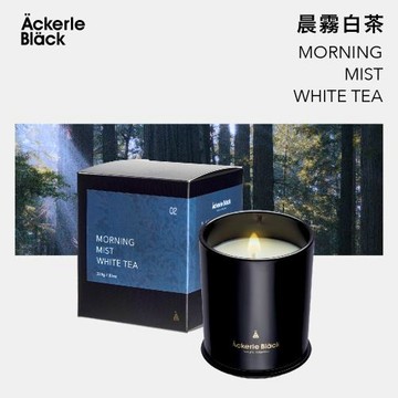 阿克黑香氛蠟燭 200g｜02晨霧白茶 純淨淡雅香氣 ｜居家氛圍香氛蠟燭 台灣製 頂級調香
