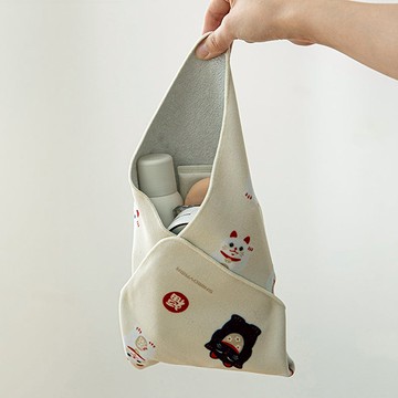 多用途相機防撞百折布/百貼自黏收納布(35x35cm)-3入-多色可選 招財貓