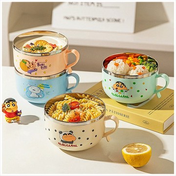 天藍小舖-蠟筆小新兒童不鏽鋼碗800ML-共3色-$249【A11115604】