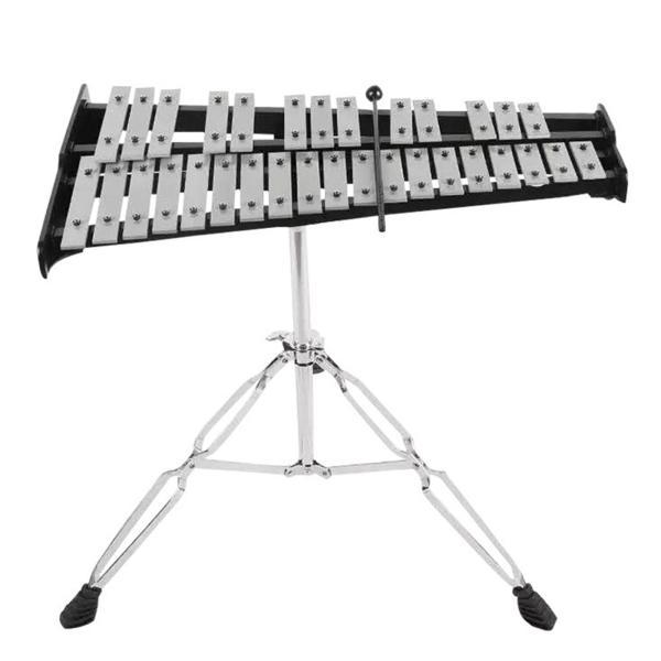 プロフェッショナル 32 ノート 折りたたみ式 Glockenspiel 木琴 ギフト用の つのマレットが含まれています