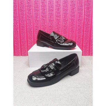 柜雅氏單鞋2025春季新款真皮皮鞋媽媽厚底女鞋軟皮軟底舒適樂福鞋