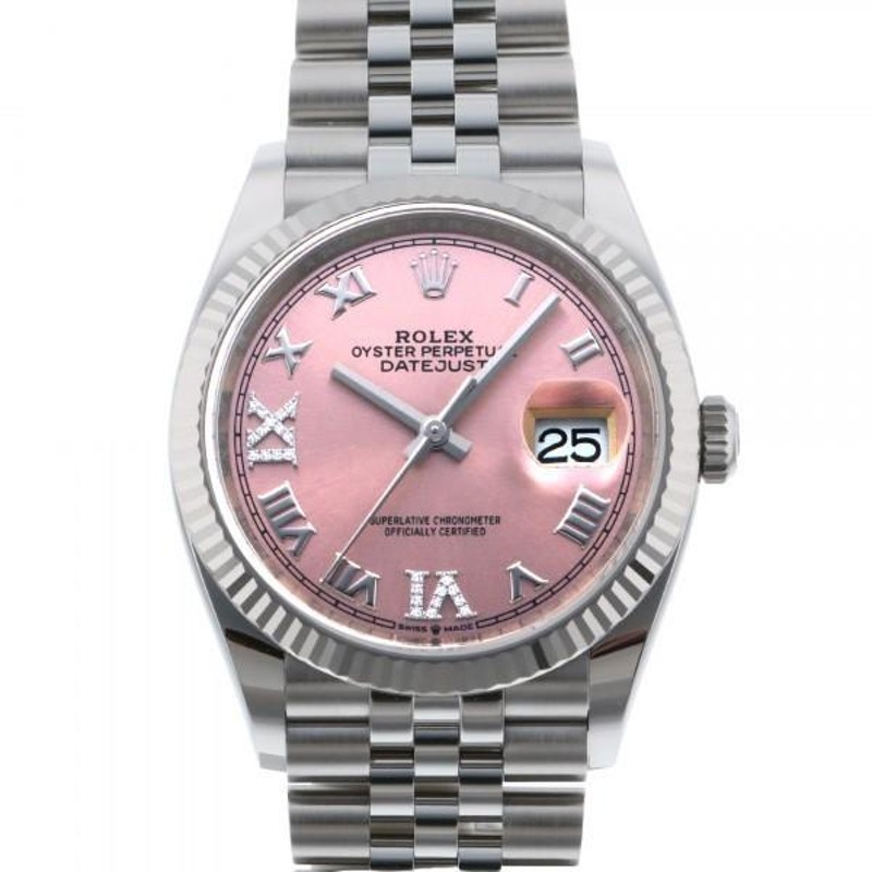 ロレックス ROLEX デイトジャスト 36 126234 ピンクローマ文字盤 新品 ...