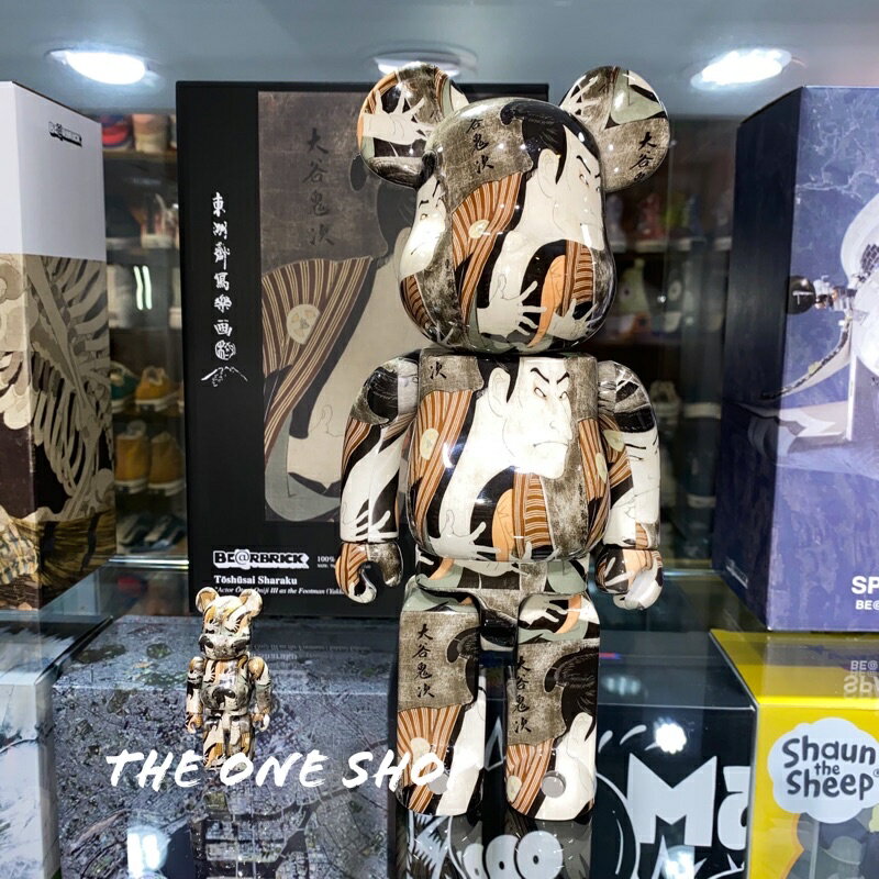 新品未使用  BE@RBRICK 東洲斎写楽 三代目大谷鬼次100％&amp;400％ BE@RBRICK 東洲斎写楽 三代目大谷鬼次の奴江戸兵衛 100％ 400