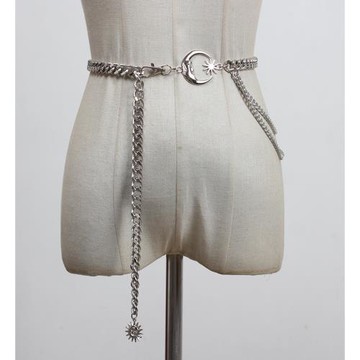 金屬腰鏈夏季配飾配連衣裙子光身肚皮舞簡約腰帶腰飾時尚百搭鏈條