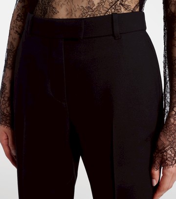 McQueen Wool and silk-blend straight pants