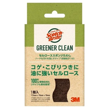 3M Scotch-Brite 百利 天然木漿棉菜瓜布 強力去汙  再生纖維  1個  1個裝