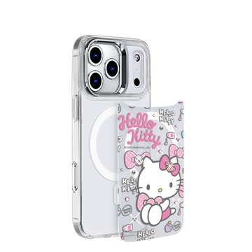 APBS 三麗鷗 iPhone 18/17/16/15/14/13系列 可拆式磁吸片材彩鑽手機殼-凱蒂粉幸運