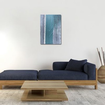 御畫房 當代國家級展覽畫家 抽象系列手繪油畫70×100cm(DB-109)
