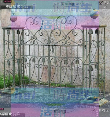 免運 可開發票 做舊庭院入戶門別墅鐵藝花園門室外拱門植物爬藤裝飾花架